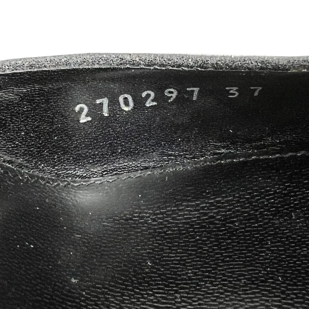 Gucci Horsebit Glitter Peep Toe‎ Heels Pumps Black EU 37